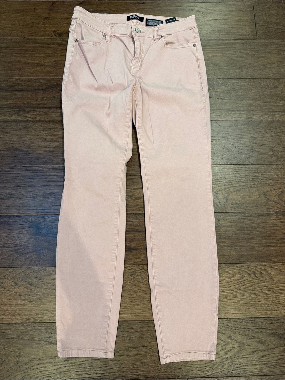 Buffalo David Bitton Mid-Rise Stretch Ankle Skinny Jeans in Pink 6/28 - C19-105